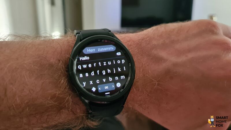 Tastatur der Samsung Galaxy Watch 6